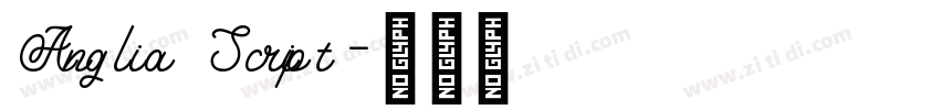 Anglia Script字体转换